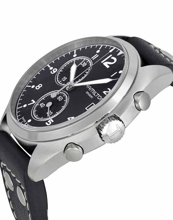 Hamilton H76512733 мужские часы застежка крупным планом