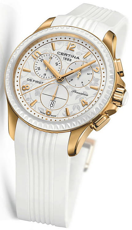 Certina Certina C030.217.37.037.00, ds podium швейцария женские часы на браслете каучук боковой вид