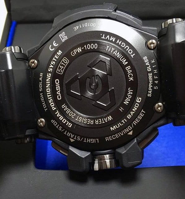Casio Casio G-Shock GPW-1000T-1A, g-shock япония мужские часы на браслете каучук боковой вид
