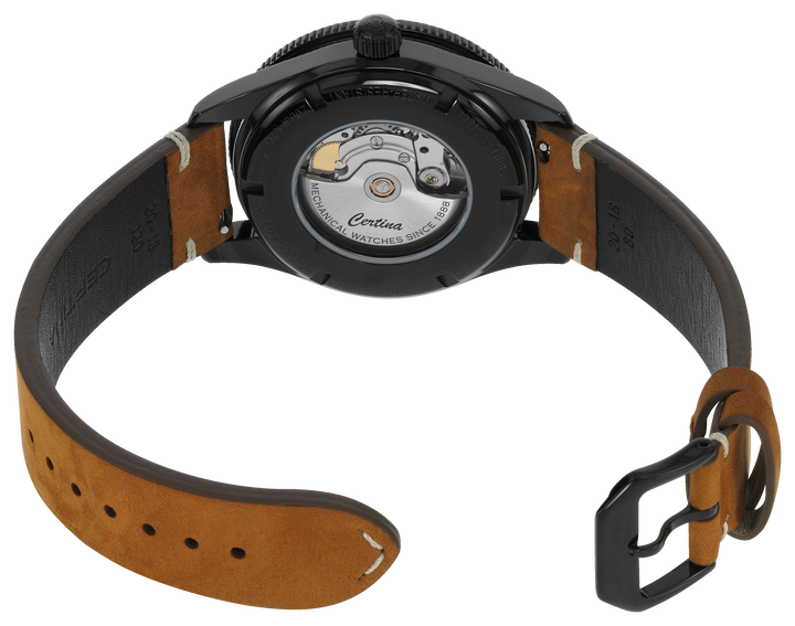 Certina Certina DS PH200M C036.407.36.050.00,  швейцария мужские часы на браслете кожа + текстиль боковой вид