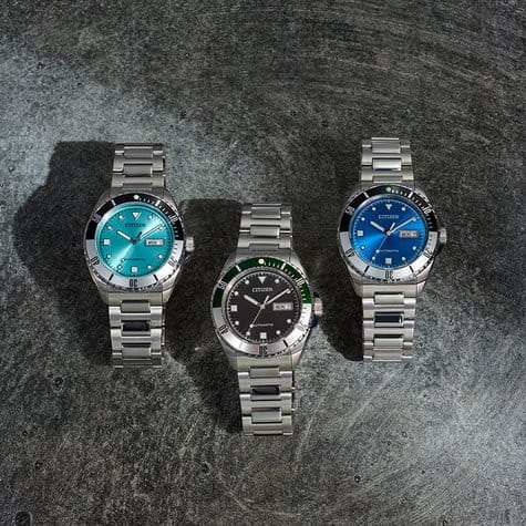 Citizen Citizen Automatic NH7530-52M мужские часы синий циферблат на запястье