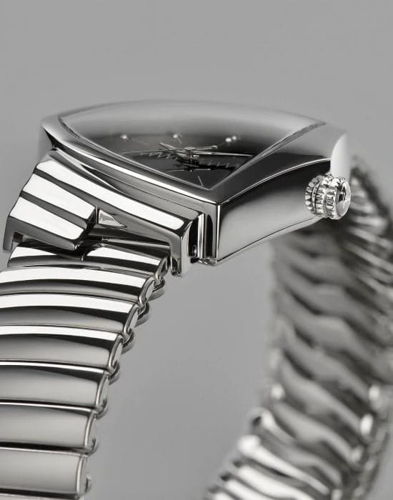 Hamilton Hamilton Ventura H24411232, ventura швейцария мужские часы на браслете нержавеющая сталь боковой вид
