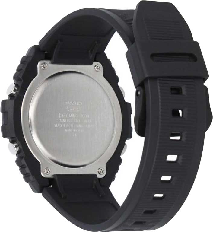 Casio Casio Collection MWD-100H-1B, collection япония мужские часы на браслете пластик боковой вид