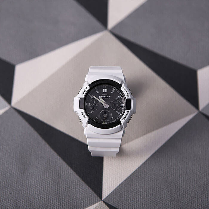 Casio Casio G-Shock GAW-100B-7A — полный набор фото мужские часы япония