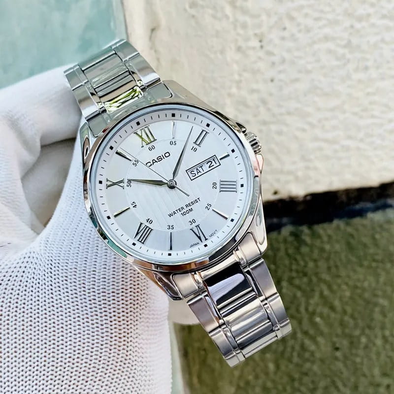 Casio Casio Collection MTP-1384D-7AVDF (MTP-1384D-7A) — полный набор фото мужские часы япония