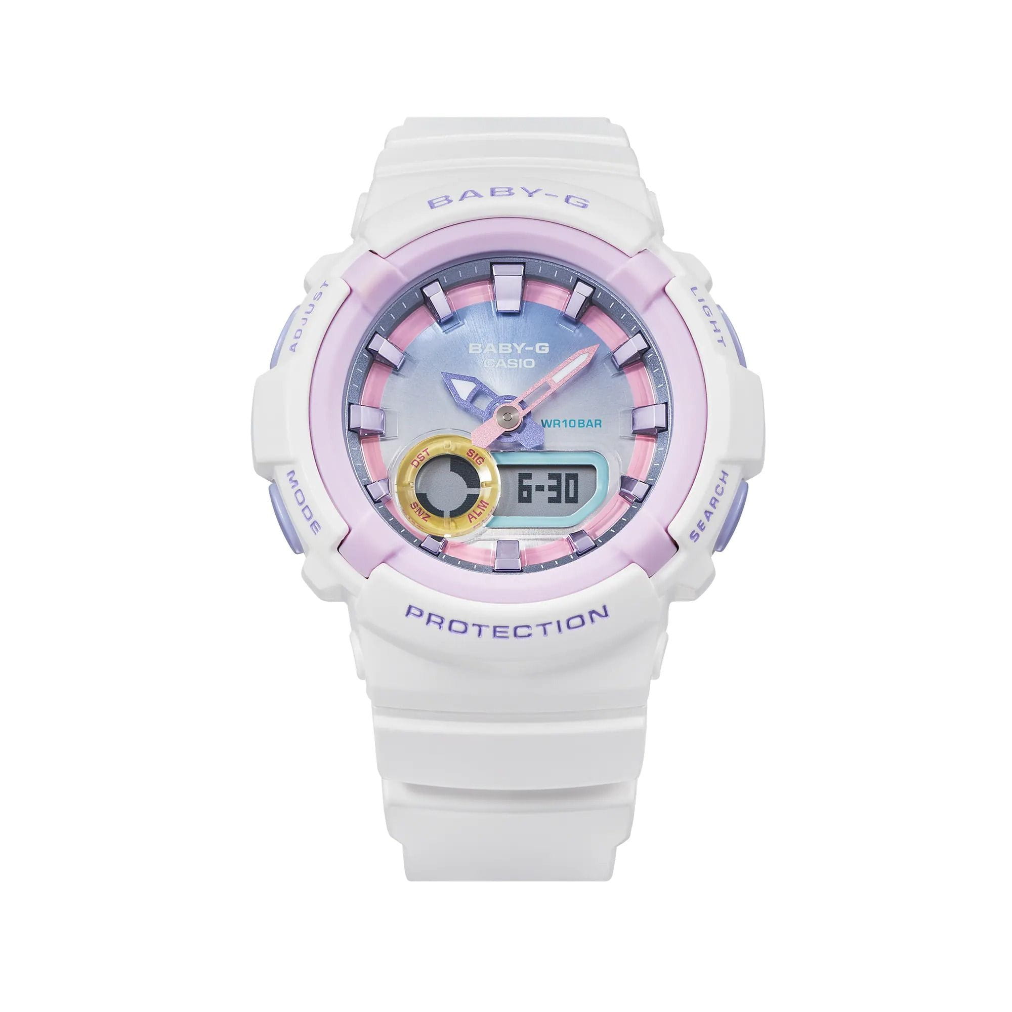 Casio Casio Baby-G BGA-280PM-7A, baby-g япония женские часы на браслете пластик боковой вид