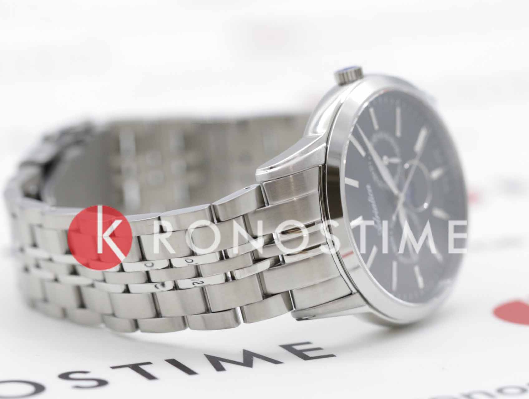 Оригинальные часы Adriatica Adriatica Moonphase A8306.5114QF кварцевые калибр механизма ronda 706 общий вид