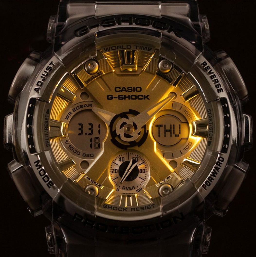 Casio Casio G-Shock GMA-S120GS-8ADR (GMA-S120GS-8A) япония наручные женские часы заводная головка с логотипом Casio