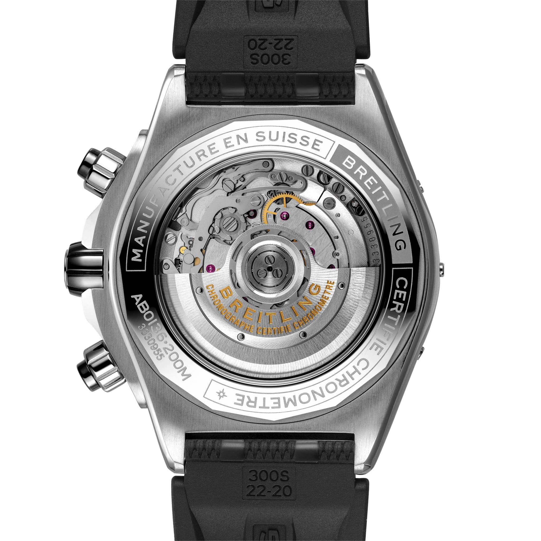 Оригинальные часы Breitling Breitling Super Chronomat B01 44 AB0136251B2S1 механические калибр механизма мануфактурный механизм breitling caliber b01 общий вид