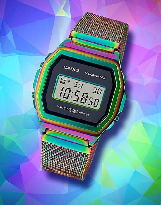 Casio Casio Collection A1000RBW-1 , наручные женские часы фото под углом