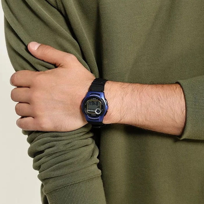 Casio Casio Collection W-213-2A мужские часы серый циферблат на запястье