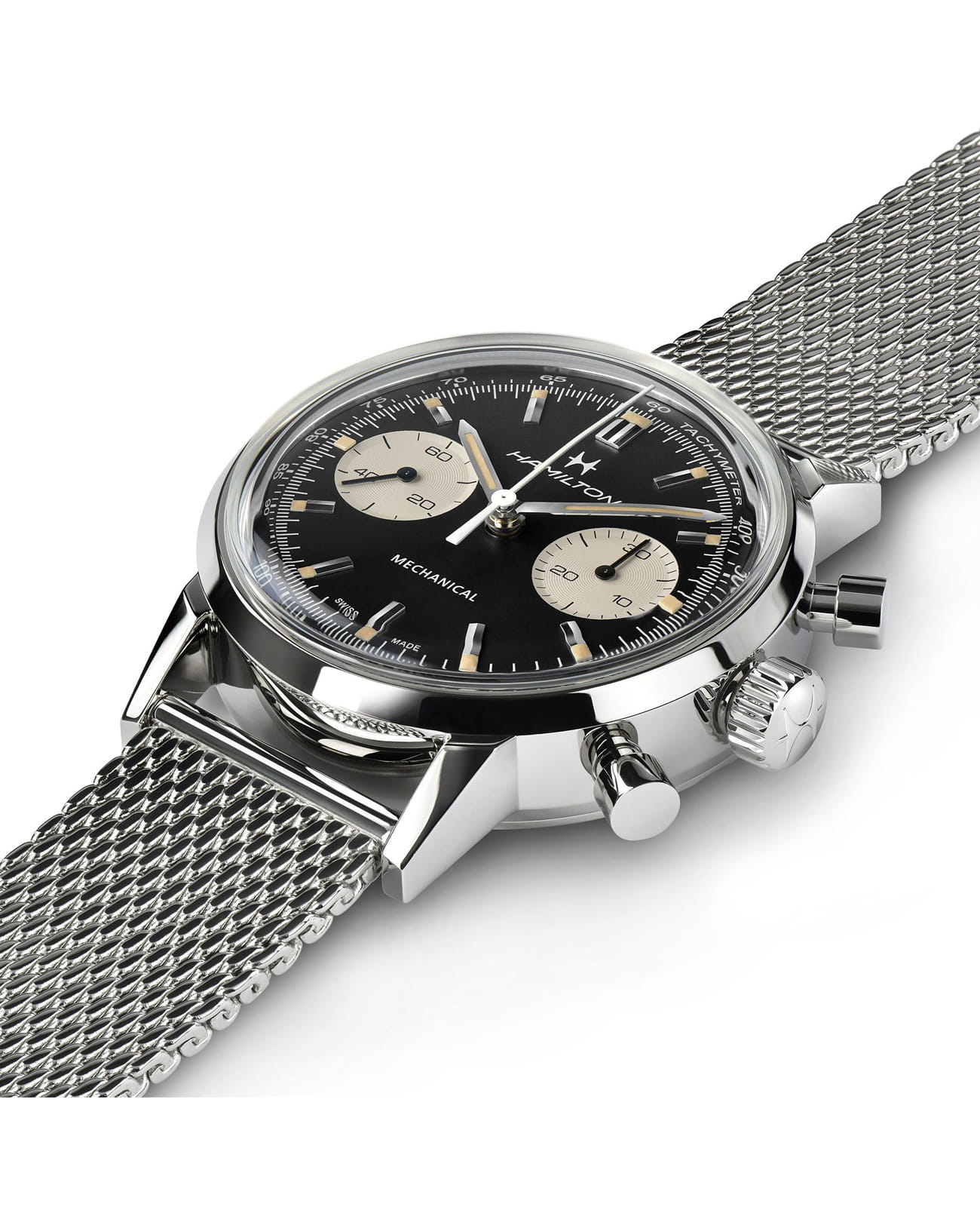 Hamilton Hamilton American Classic Intra-Matic Chronograph H H38429130 , наручные мужские часы фото под углом