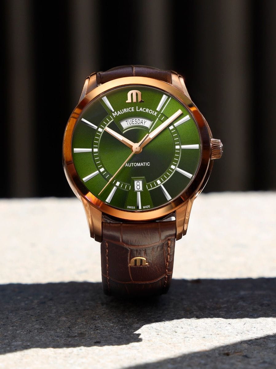 Maurice Lacroix Maurice Lacroix Pontos PT6358-BRZ01-63E-3 , наручные мужские часы фото под углом