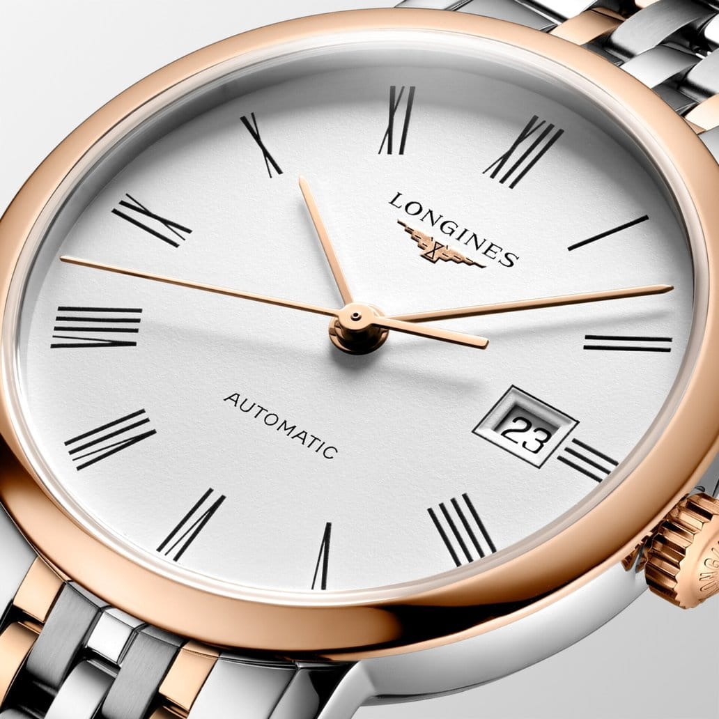Longines Longines Elegance Elegant Collection 29 мм L4.310.5.18.7 женские часы белый циферблат на запястье