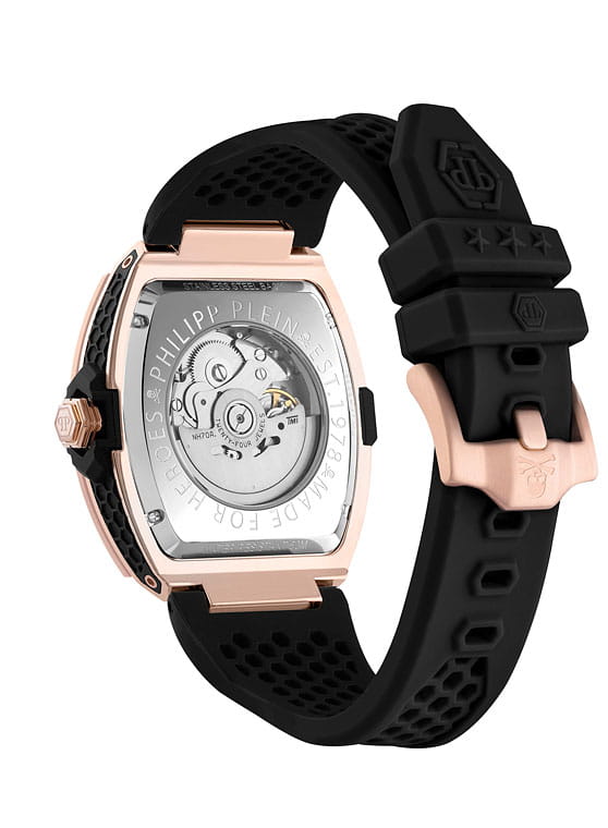 Philipp Plein Philipp Plein The Skeleton 2.0 PWJFA0225, the skeleton германия мужские часы на браслете силикон боковой вид
