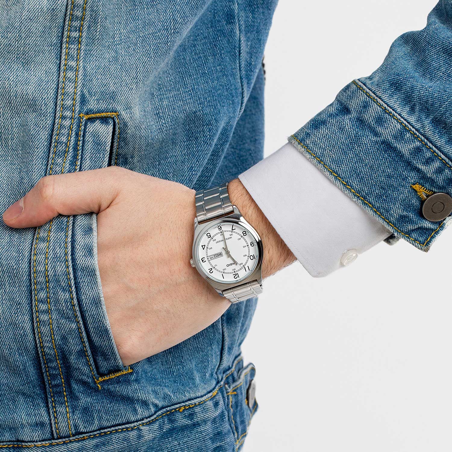 Casio Casio Collection MTP-V006D-7B2UDF (MTP-V006D-7B2) , наручные мужские часы фото под углом