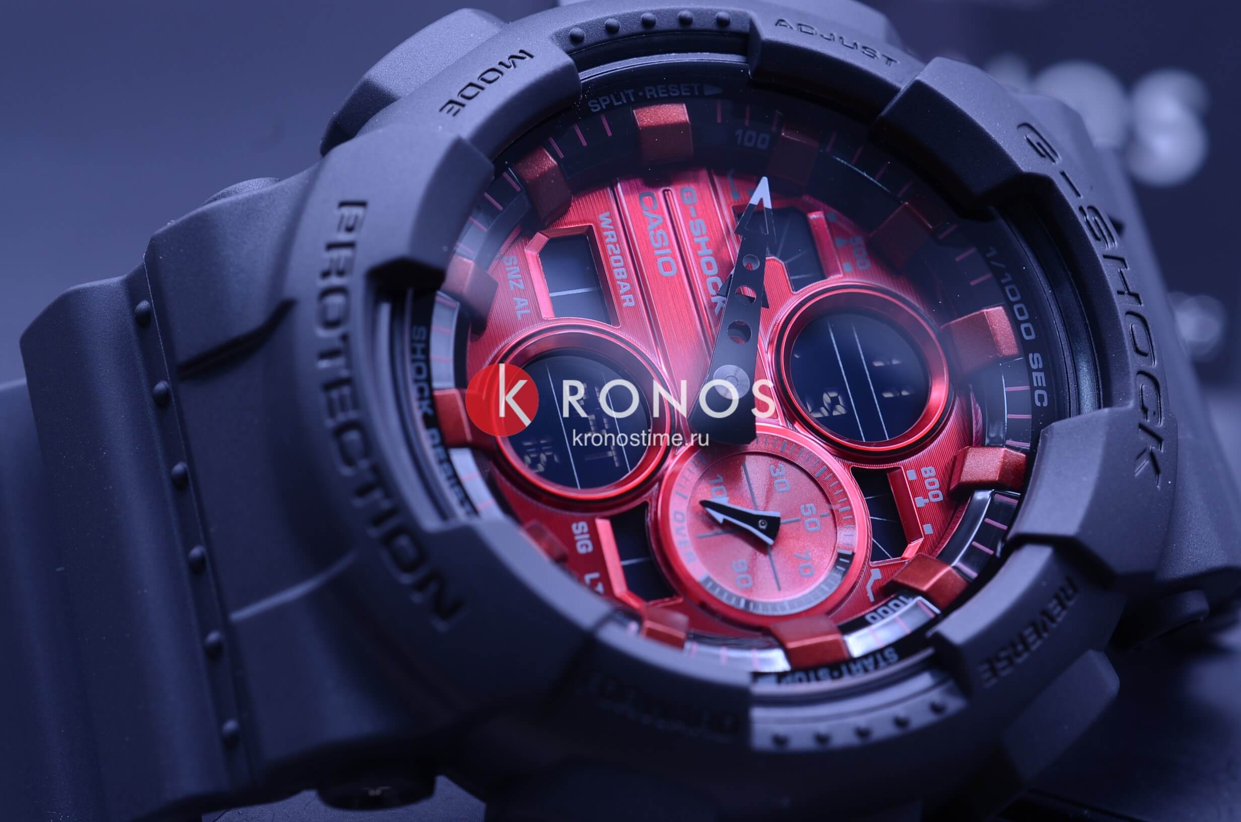 Оригинальные часы Casio Casio G-Shock GA-140AR-1A электронные калибр механизма  общий вид