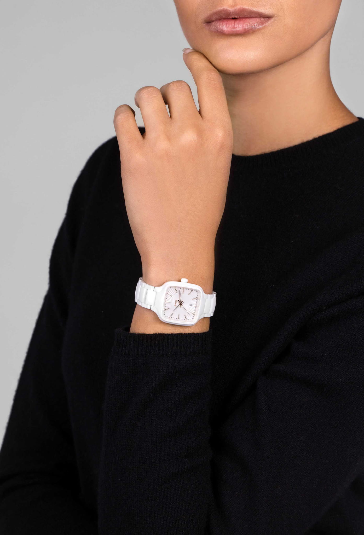 Rado Rado True Square R27072012 женские часы белый циферблат на запястье