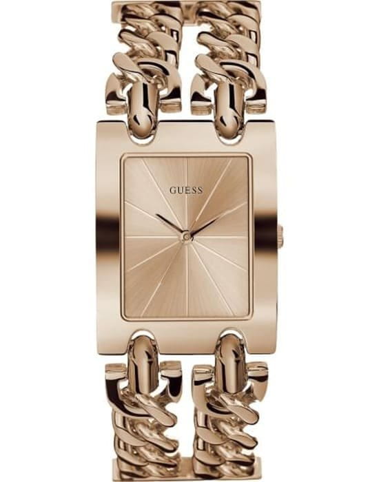 Guess GUESS W1117L3  W1117L3 кварцевые женские часы золотой циферблат, браслет сталь с ip покрытием — вид спереди