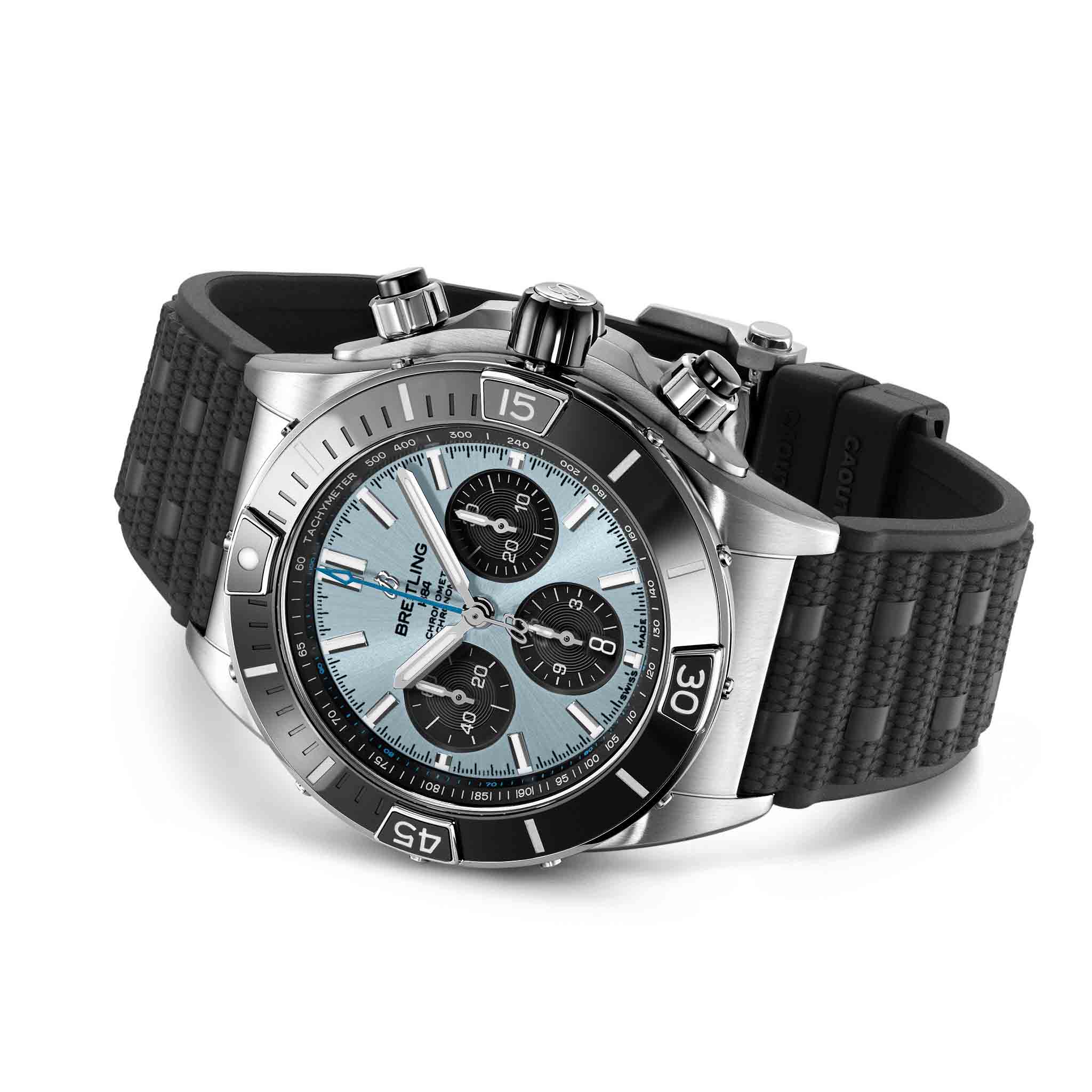 Оригинальные часы Breitling Breitling Super Chronomat B01 44 PB0136251C1S1 механические калибр механизма мануфактурный механизм breitling caliber b01 общий вид