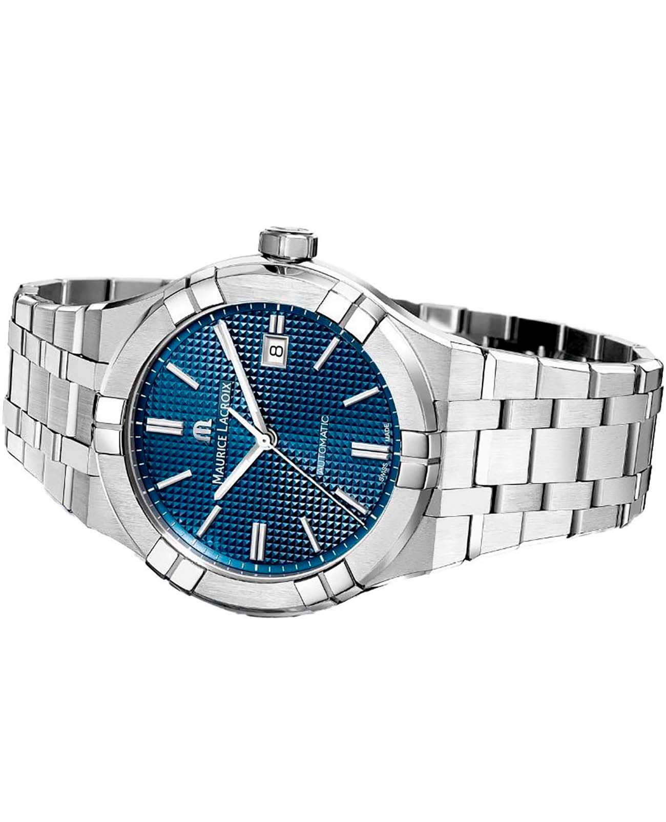 Maurice Lacroix Maurice Lacroix Aikon Automatic AI6007-SS002-430-1, aikon швейцария мужские часы на браслете нержавеющая сталь боковой вид