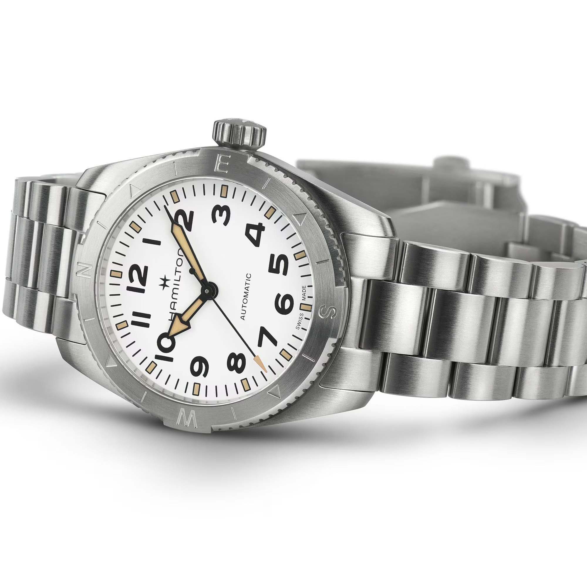 Оригинальные часы Hamilton Hamilton Khaki Field Expedition Auto H70225110 механические калибр механизма h-10 общий вид