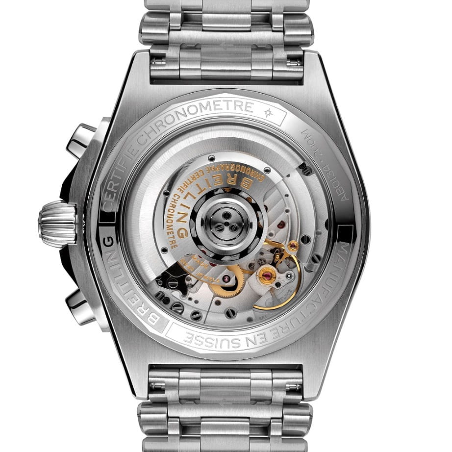 Оригинальные часы Breitling Breitling Chronomat B01 42 AB0134101C1A1 механические калибр механизма мануфактурный механизм breitling caliber b01 общий вид