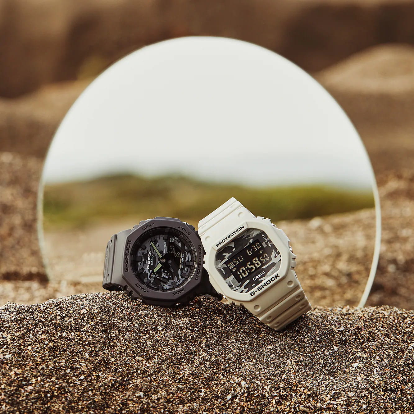 Casio Casio G-Shock Camo Utility DW-5600CA-8DR (DW-5600CA-8ER) мужские часы серый циферблат на запястье