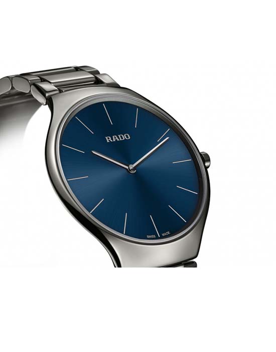 Rado Rado True Thinline R27955022 мужские часы синий циферблат на запястье