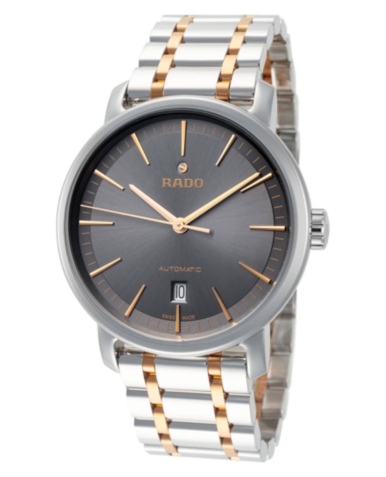 Rado Rado Diamaster R14077103, diamaster швейцария мужские часы на браслете нержавеющая сталь с pvd-покрытием боковой вид