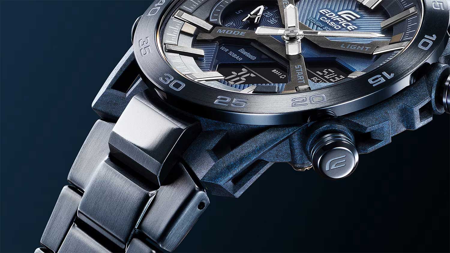 Оригинальные часы Casio Casio Edifice ECB-2000CB-2A кварцевые калибр механизма  общий вид