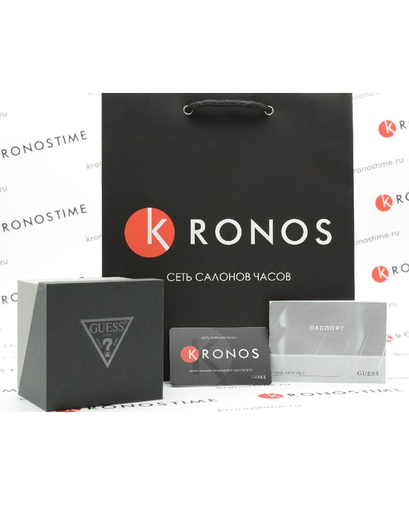 Guess GUESS W0668G5 мужские часы серебристый циферблат на запястье