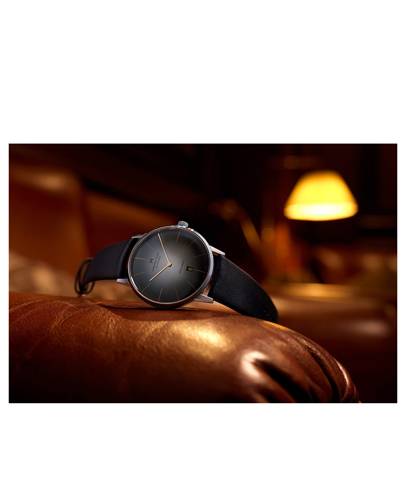 Оригинальные часы Hamilton Hamilton American Classic Intra-Matic Auto H38465501 механические калибр механизма 2892-a2 общий вид