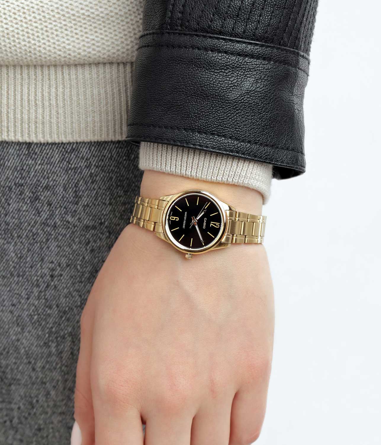 Casio Casio Collection LTP-V005G-1B , наручные женские часы фото под углом