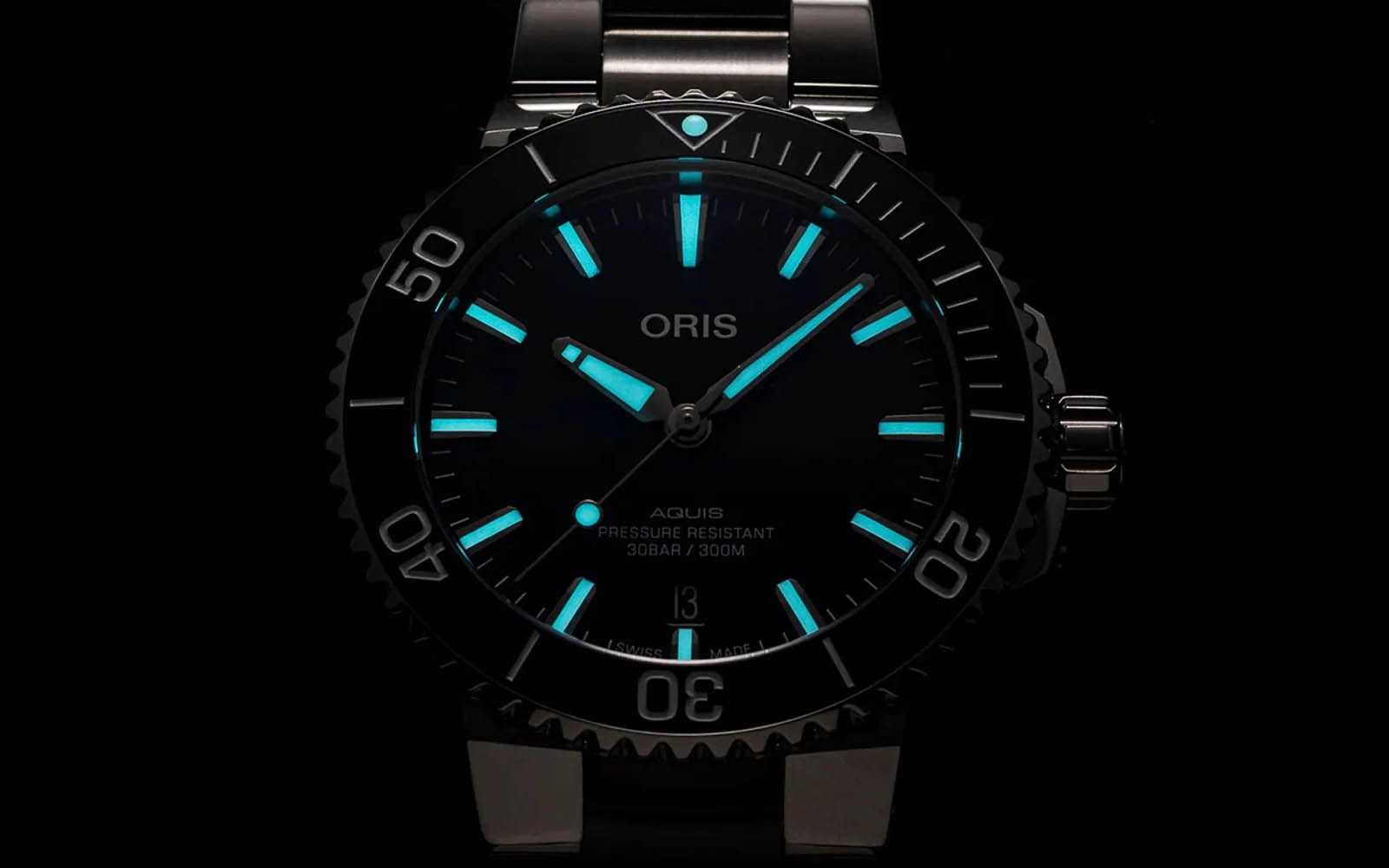 Оригинальные часы Oris Oris Aquis 01 733 7766 4135-07 8 22 05PEB в фирменной упаковке от производителя