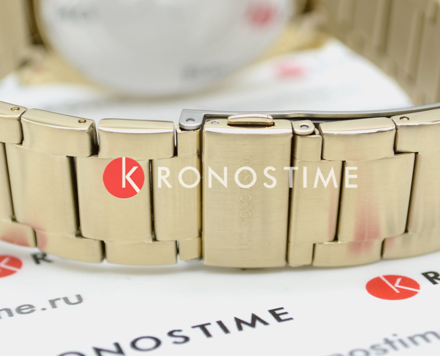 U.S. Polo Assn. U.S. Polo Assn. Crossing USPA1040-02  - задняя крышка металл сталь корпуса, сша часы