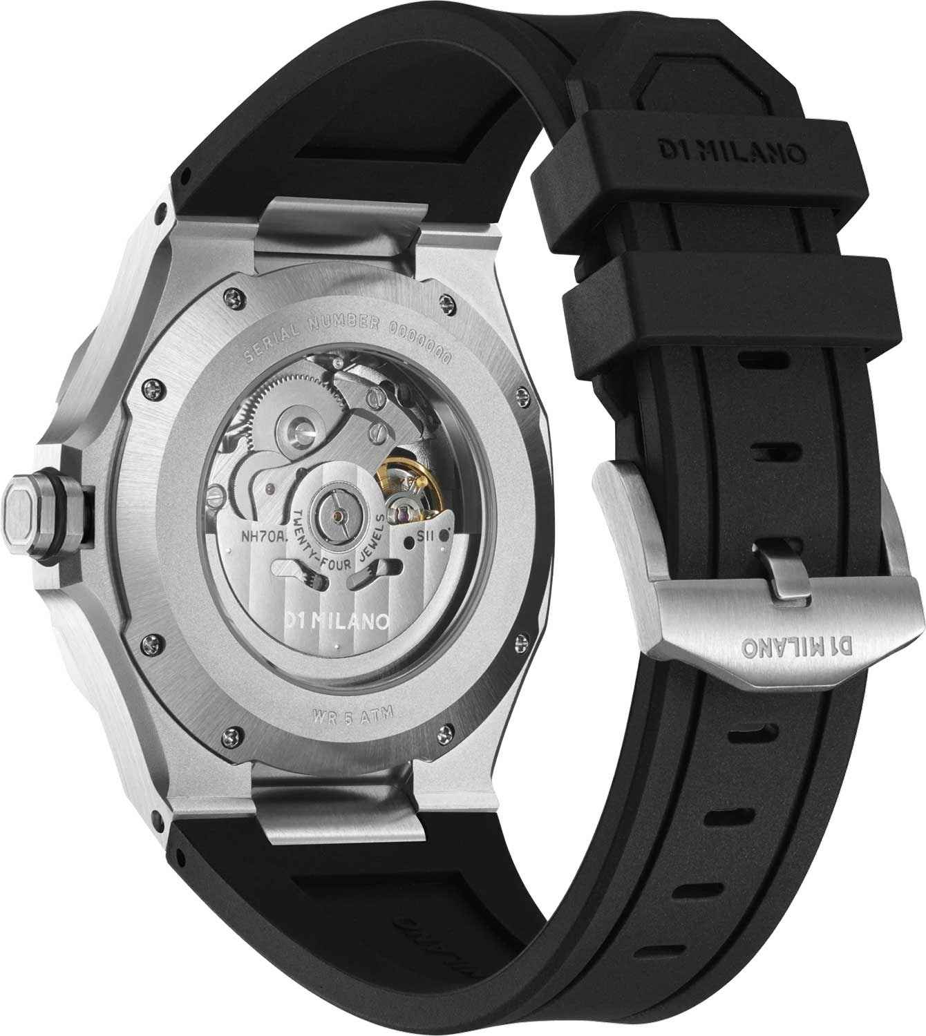 Оригинальные часы D1 Milano D1 Milano Skeleton SKRJ10 механические калибр механизма seiko общий вид