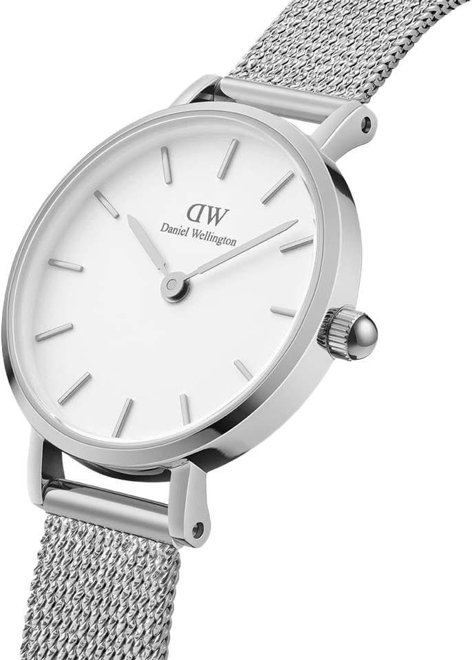 Daniel Wellington Daniel Wellington Petite Pressed Sterling DW00100442 , наручные женские часы фото под углом