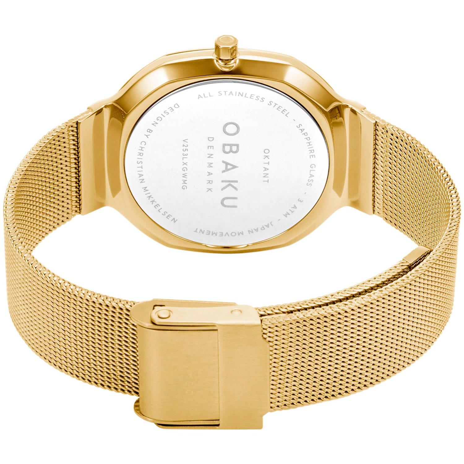 Obaku Obaku V253LXGWMG женские часы белый циферблат на запястье