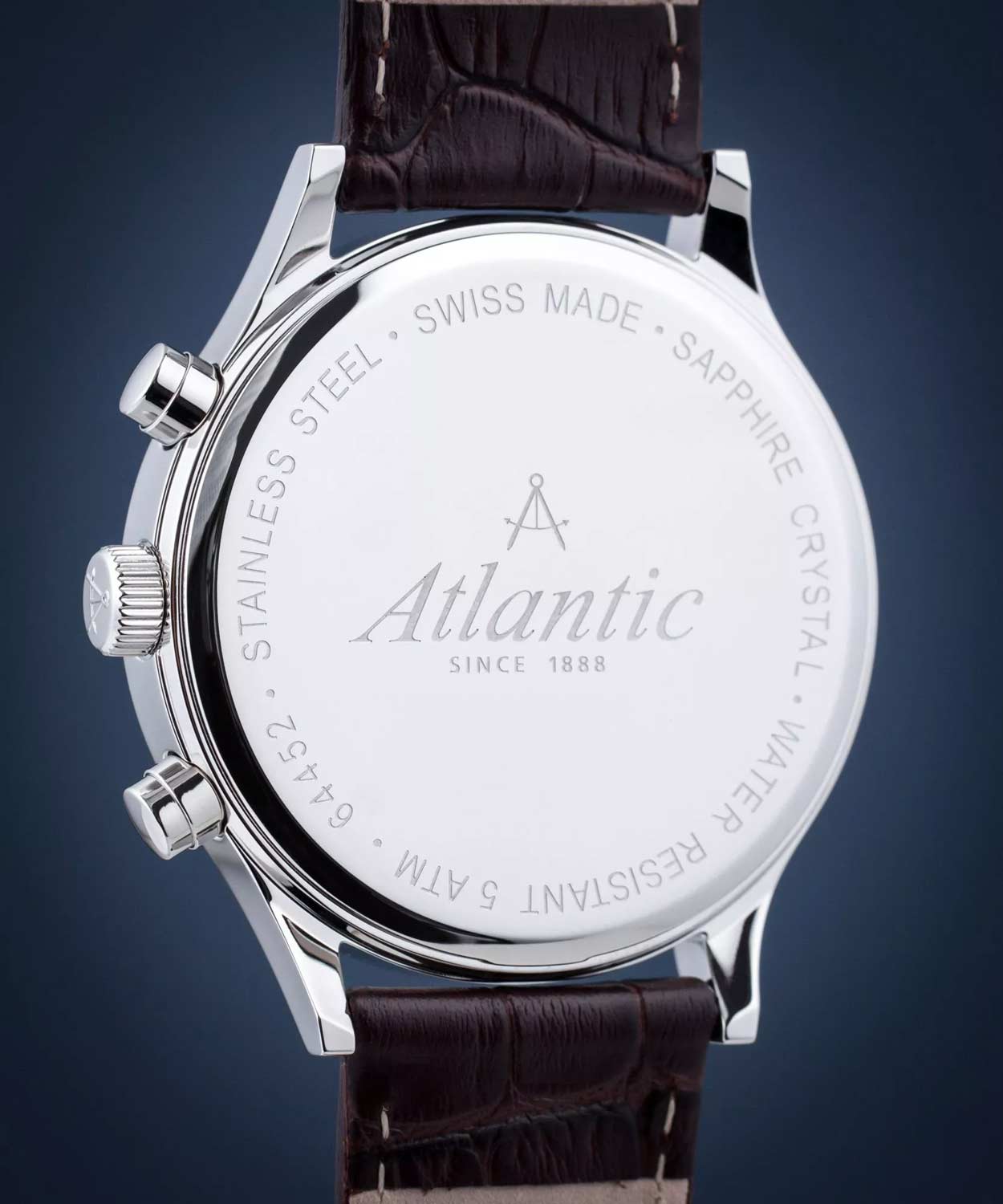 Оригинальные часы Atlantic Atlantic Seabase Quartz Chronograph Edition 64452.41.51R  кварцевые калибр механизма  общий вид