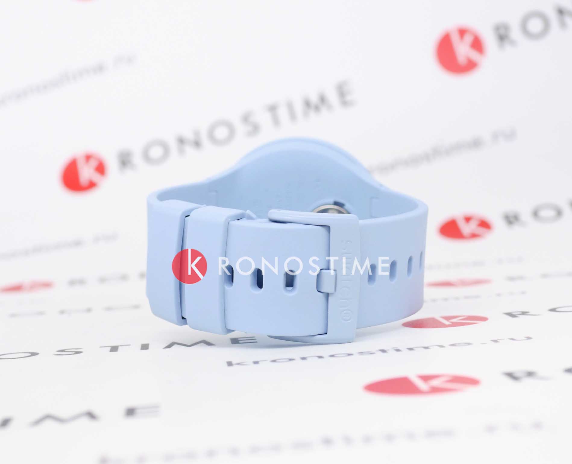 Swatch Swatch Big Bold Bioceramic Lacquered SB03N100 мужские часы голубой циферблат на запястье