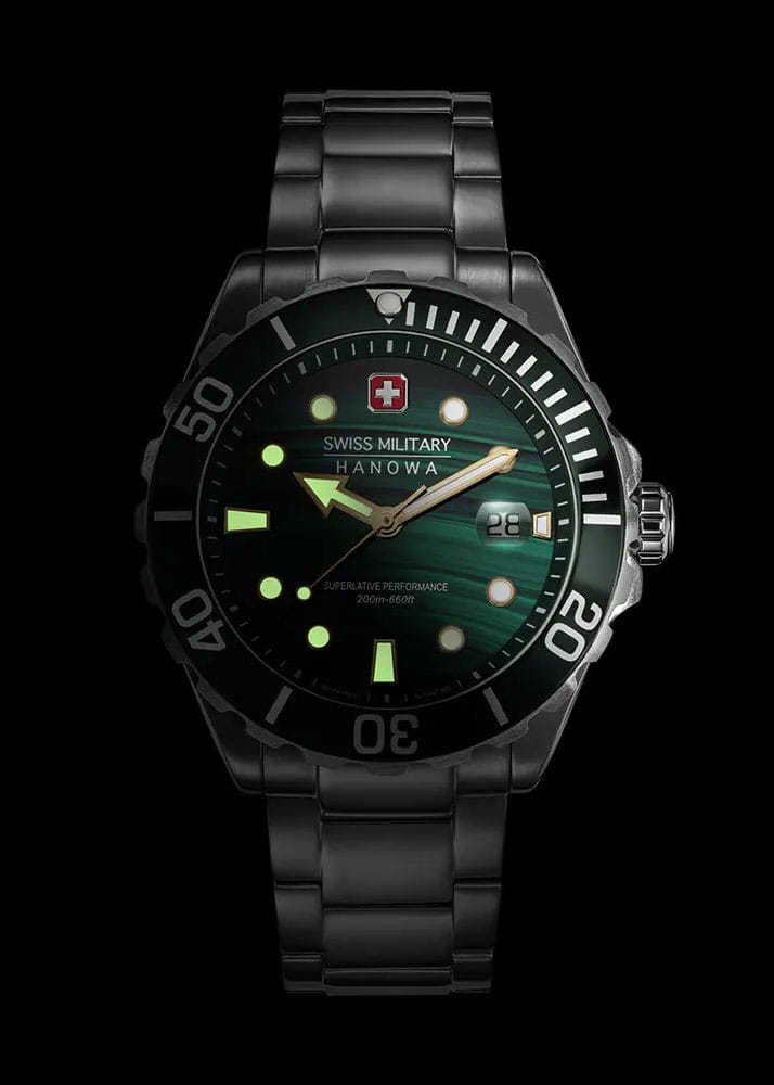 Swiss Military Hanowa SMWGH0005804 мужские часы застежка крупным планом