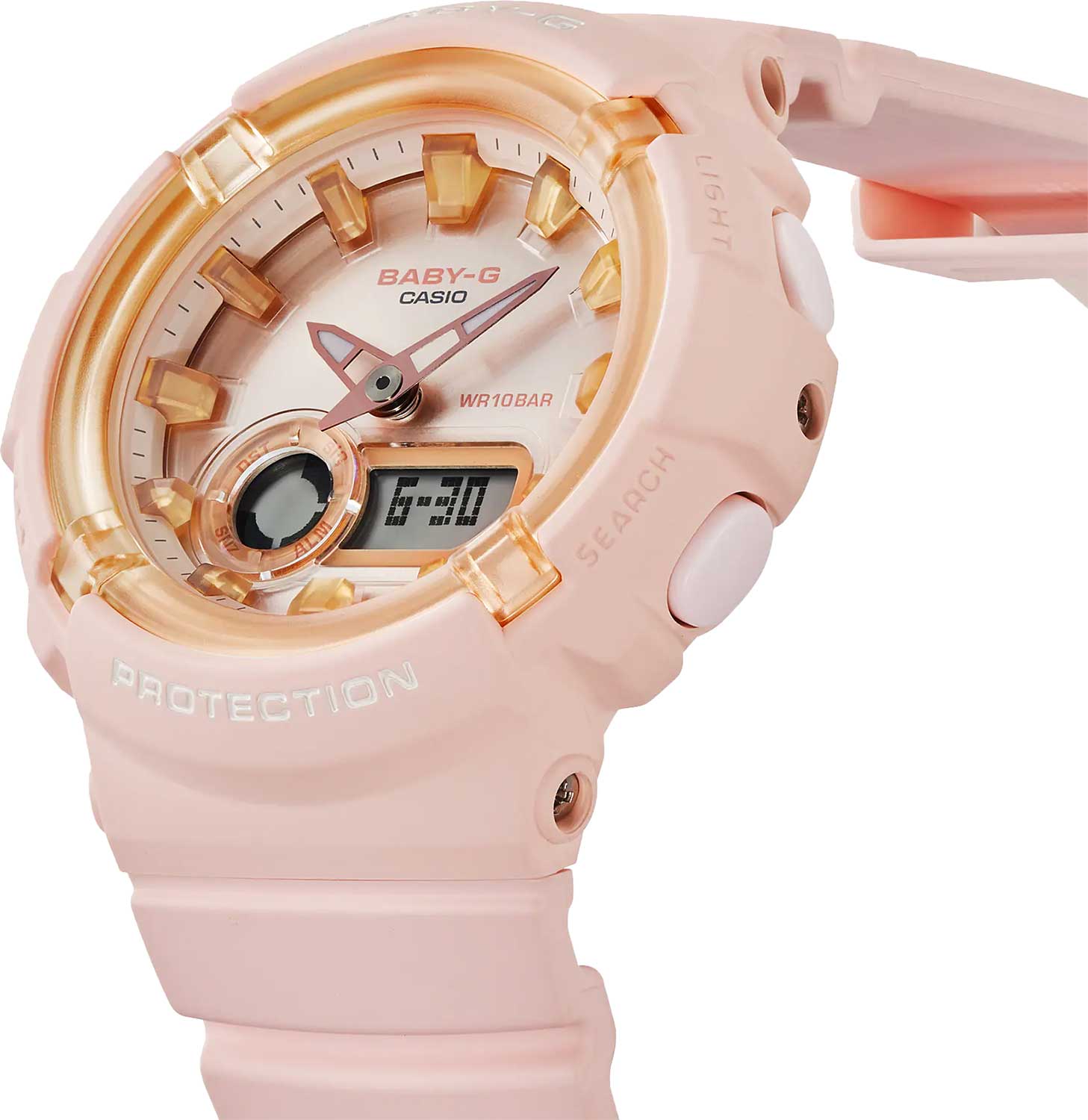 Casio Casio Baby-G BGA-280SW-4ADR (BGA-280SW-4A), baby-g япония женские часы на браслете пластик боковой вид