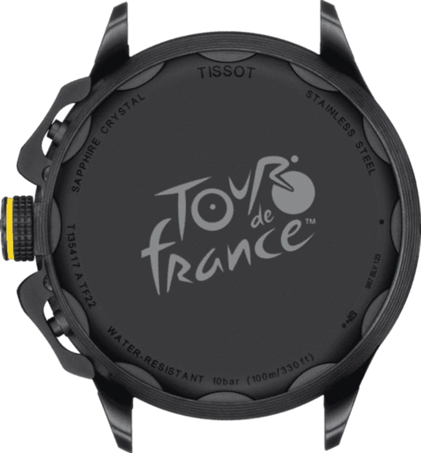 Tissot Tissot T-Race Cycling Tour De France 2023 T135.417.37.051.05, t-sport швейцария мужские часы на браслете силикон боковой вид