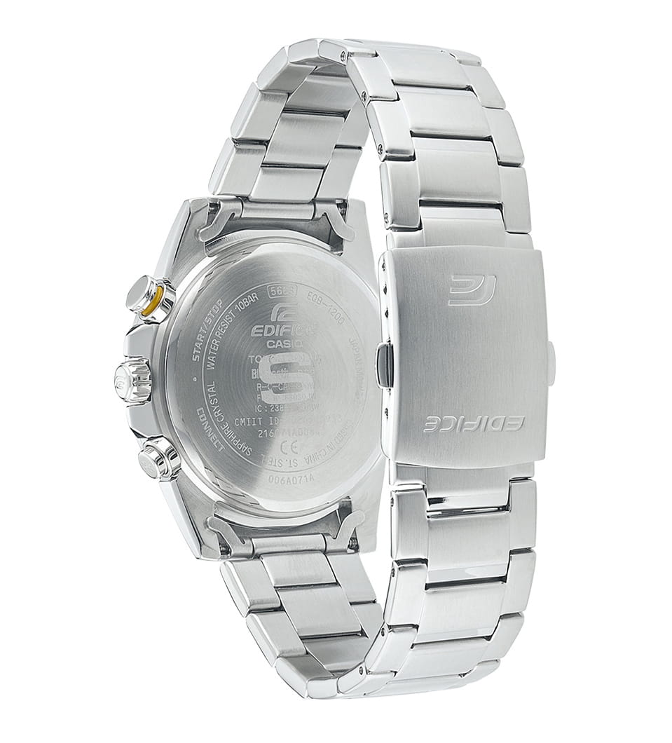 Casio Casio Edifice EQB-1200D-2AER, edifice япония мужские часы на браслете нержавеющая сталь боковой вид