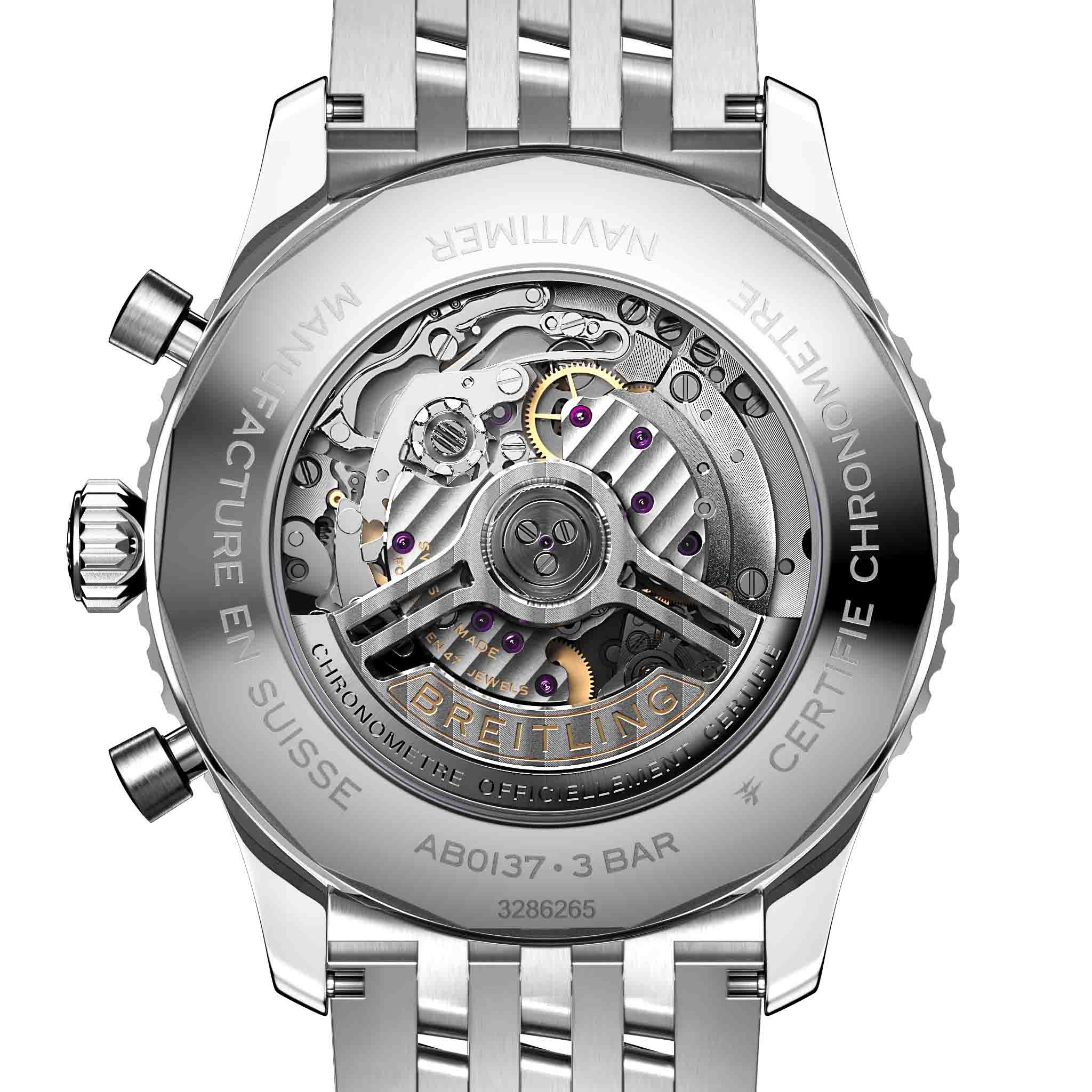 Breitling Breitling Navitimer B01 Chronograph 46 AB0137211C1A1 , наручные мужские часы фото под углом