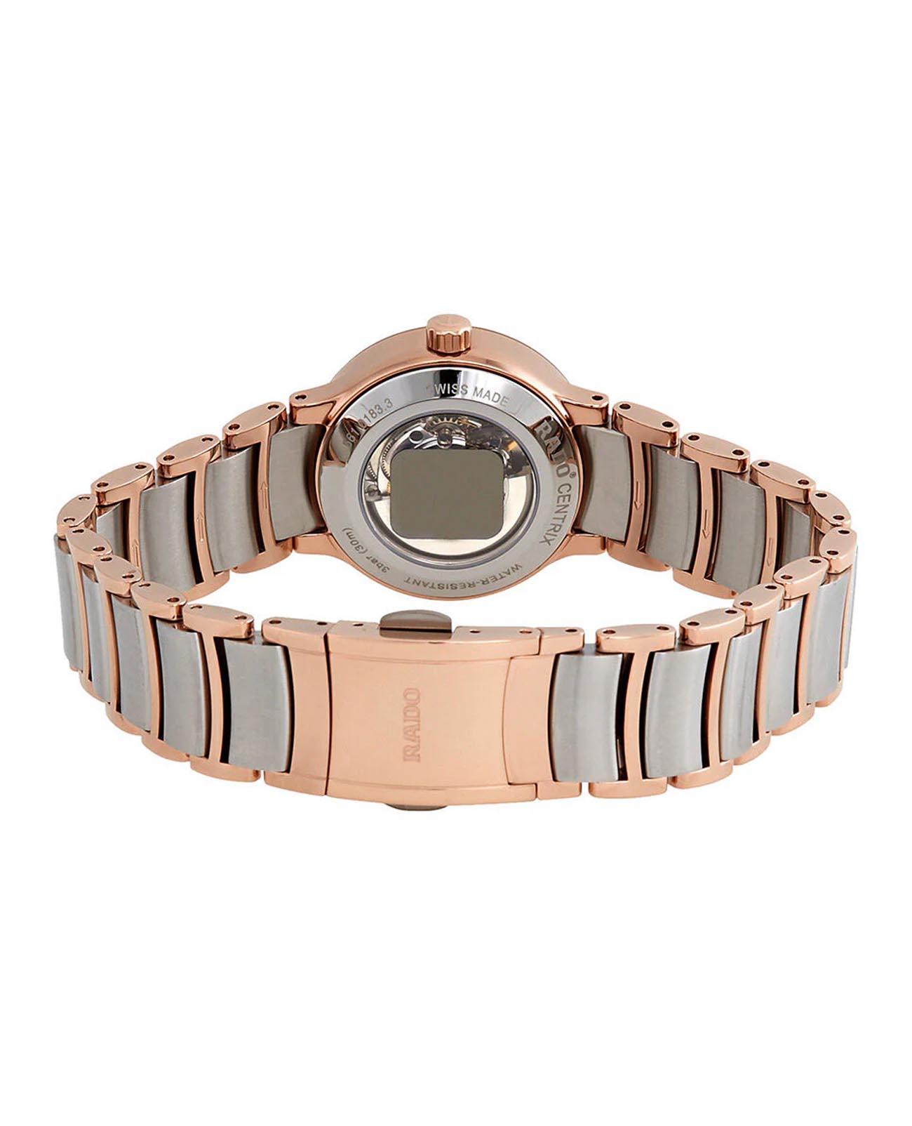 Rado Rado Centrix R30183013, centrix швейцария женские часы на браслете сталь + pvd + керамика боковой вид