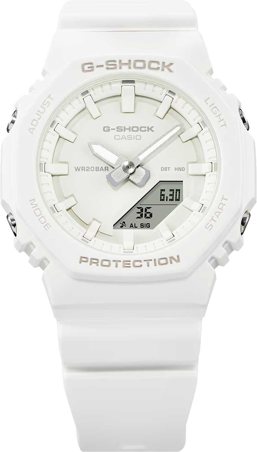 Casio Casio G-Shock GMA-P2100-7A, g-shock япония женские часы на браслете пластик боковой вид