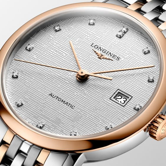 Longines Longines Elegance Elegant Collection 29 мм L4.310.5.79.7 женские часы серебристый циферблат на запястье