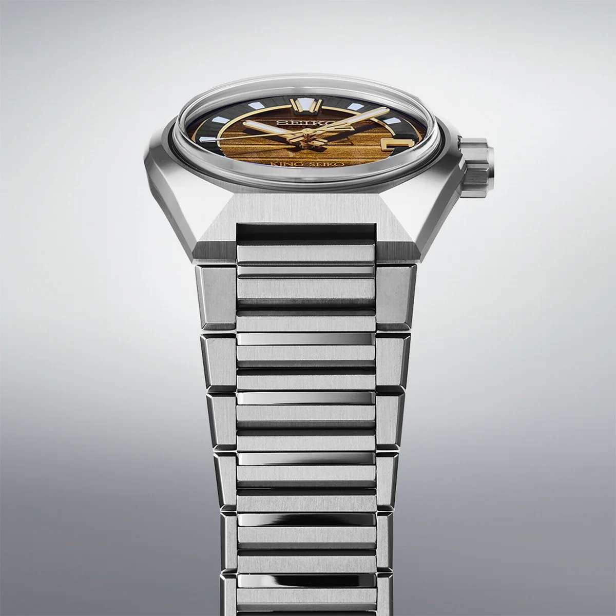 Seiko Seiko Prospex SLA089J1 мужские часы коричневый циферблат на запястье